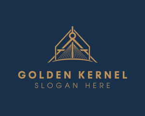 Golden Bridge Compass logo design