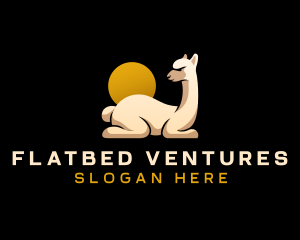 Alpaca Llama Animal logo design