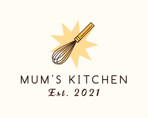 Baking Kitchen Whisk logo design