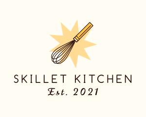 Baking Kitchen Whisk logo design