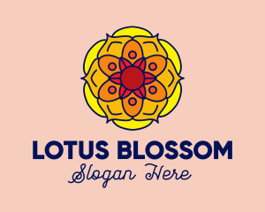 Bright Lotus Flower logo