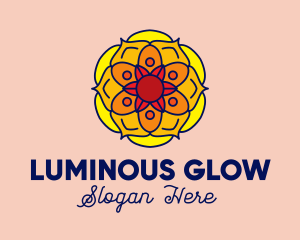 Bright Lotus Flower logo design