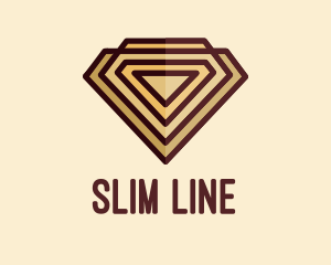 Diamond Line Art Patterrn logo design