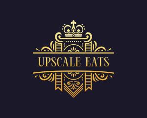 Upscale Crown Monarchy logo design