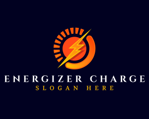 Solar Thunderbolt Meter logo design