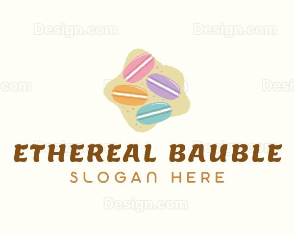 Macaroons Pastry Dessert Logo