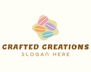 Macaroons Pastry Dessert logo design