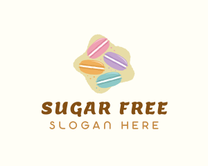 Macaroons Pastry Dessert logo design