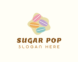 Macaroons Pastry Dessert logo design