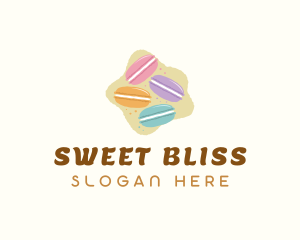 Macaroons Pastry Dessert logo