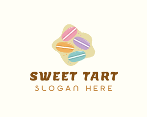 Macaroons Pastry Dessert logo design