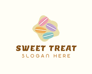 Macaroons Pastry Dessert logo design