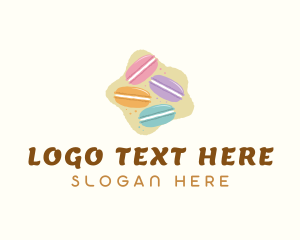 Sugar - Macaroons Pastry Dessert logo design