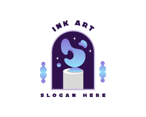 Modern Art Sculpture logo design