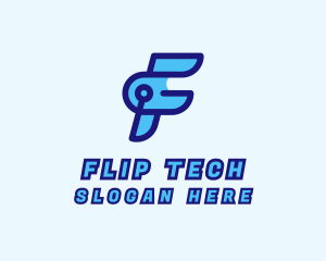 Tech Company Letter F logo design