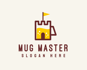 Castle Beer Mug  logo design