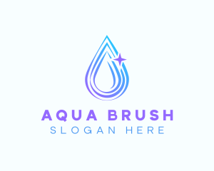 Water Droplet Ripple logo design