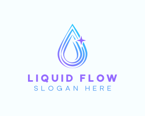 Water Droplet Ripple logo design