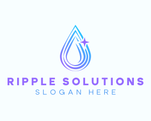 Water Droplet Ripple logo