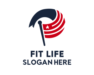 Washington Election Flag  Logo