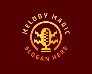 Broadcasting Podcast Mic logo