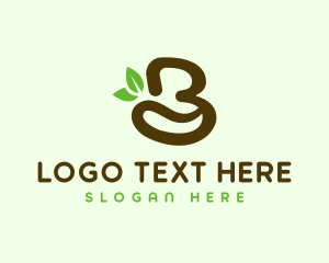 Organic Coffee Letter B logo