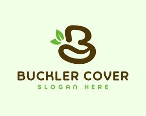 Organic Coffee Letter B logo design