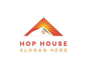 Roof House Property logo design