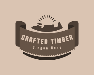 Planer Saw Carpentry logo design