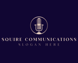 Broadcasting Audio Mic logo design