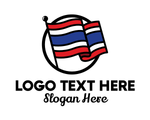 Thailand Country Flag  logo design