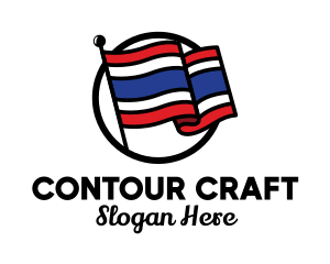 Thailand Country Flag  logo design