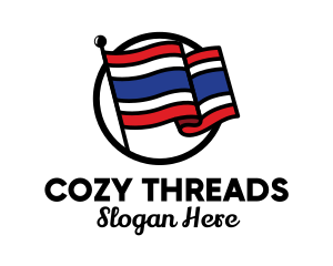 Thailand Country Flag  logo design