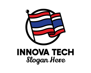 Thailand Country Flag  logo design