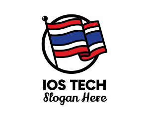 Thailand Country Flag  logo design