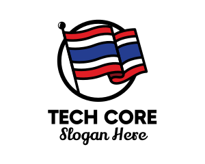 Thailand Country Flag  logo design