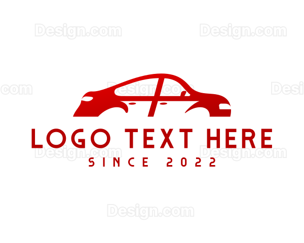 Red Car Automotive Logo