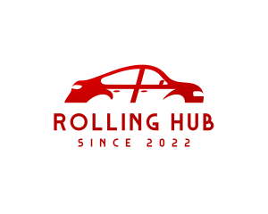 Red Car Automotive logo design