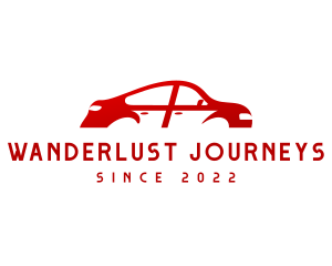 Red Car Automotive logo design