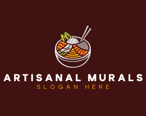 Bibimbap Fresh Meal logo design