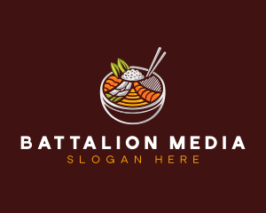 Bibimbap Fresh Meal logo design