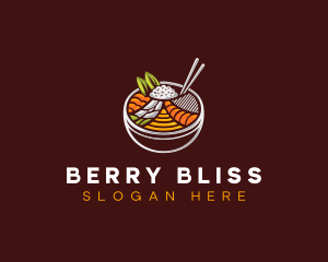 Bibimbap Fresh Meal logo design