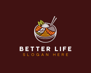 Bibimbap Fresh Meal logo design