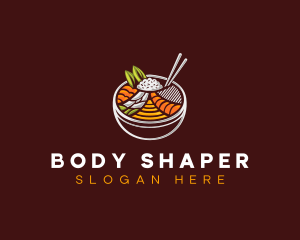 Bibimbap Fresh Meal logo design