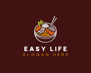 Bibimbap Fresh Meal logo design