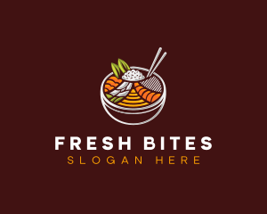 Bibimbap Fresh Meal logo design