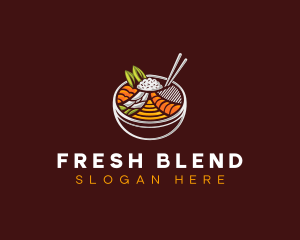 Bibimbap Fresh Meal logo design