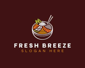 Bibimbap Fresh Meal logo design