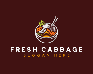 Bibimbap Fresh Meal logo design