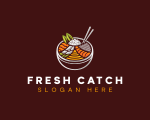 Bibimbap Fresh Meal logo design